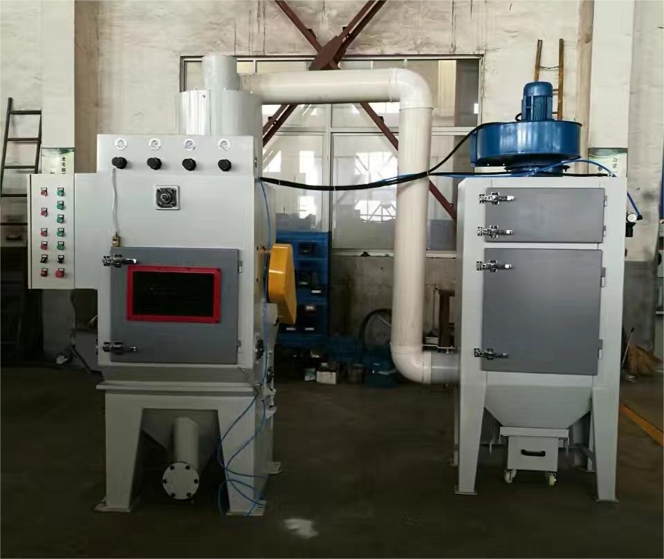 潮州中小型零件履带式自动喷砂机高效清洁省时省力